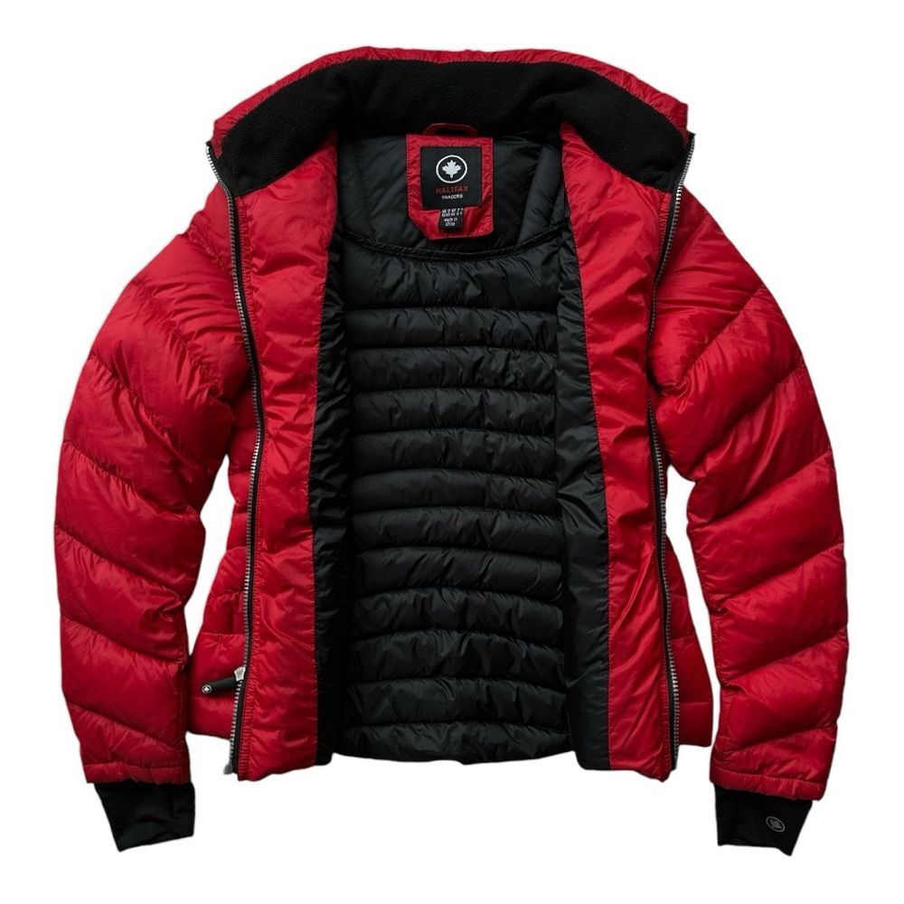 Halifax Traders Red & Black Down Puffer Jacket Wo… - image 6